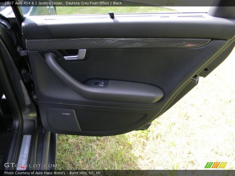 Daytona Grey Pearl Effect / Black 2007 Audi RS4 4.2 quattro Sedan