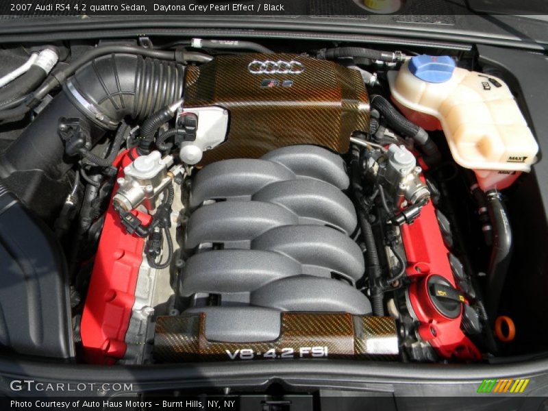 Daytona Grey Pearl Effect / Black 2007 Audi RS4 4.2 quattro Sedan