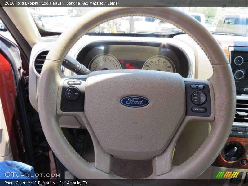 Sangria Red Metallic / Camel 2010 Ford Explorer Eddie Bauer