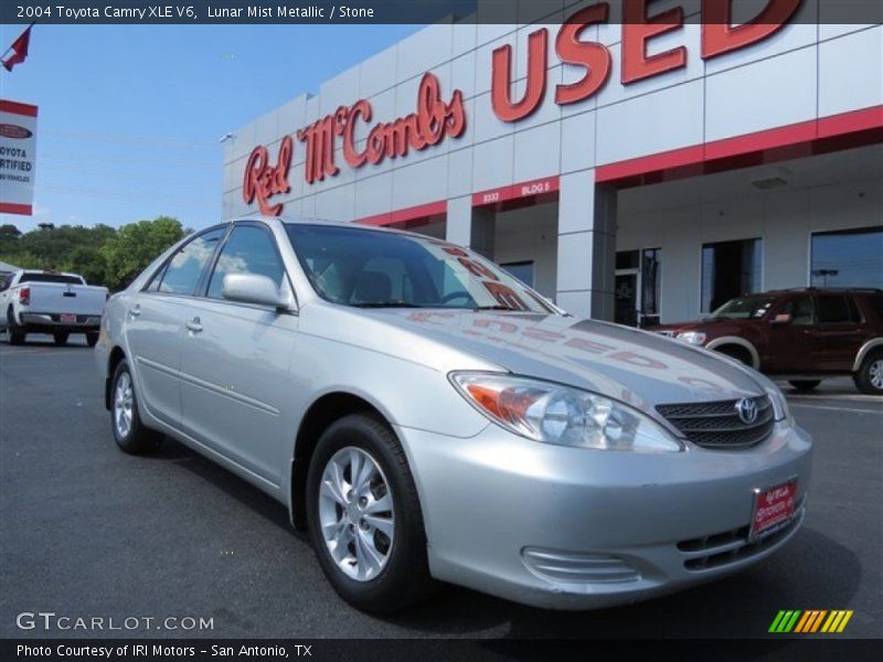 Lunar Mist Metallic / Stone 2004 Toyota Camry XLE V6