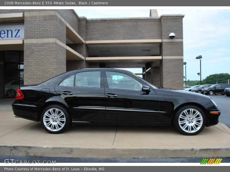 Black / Cashmere 2008 Mercedes-Benz E 350 4Matic Sedan