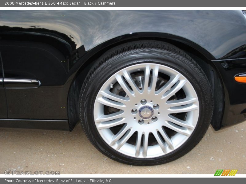 Black / Cashmere 2008 Mercedes-Benz E 350 4Matic Sedan