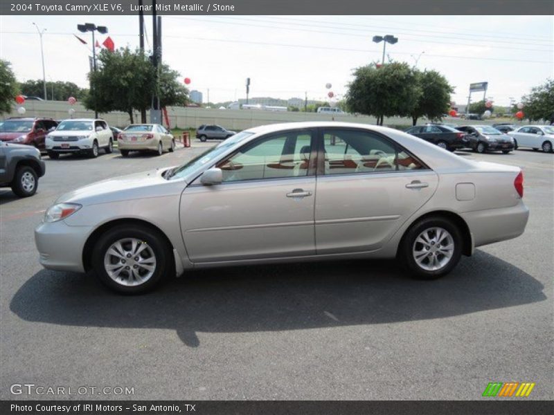 Lunar Mist Metallic / Stone 2004 Toyota Camry XLE V6