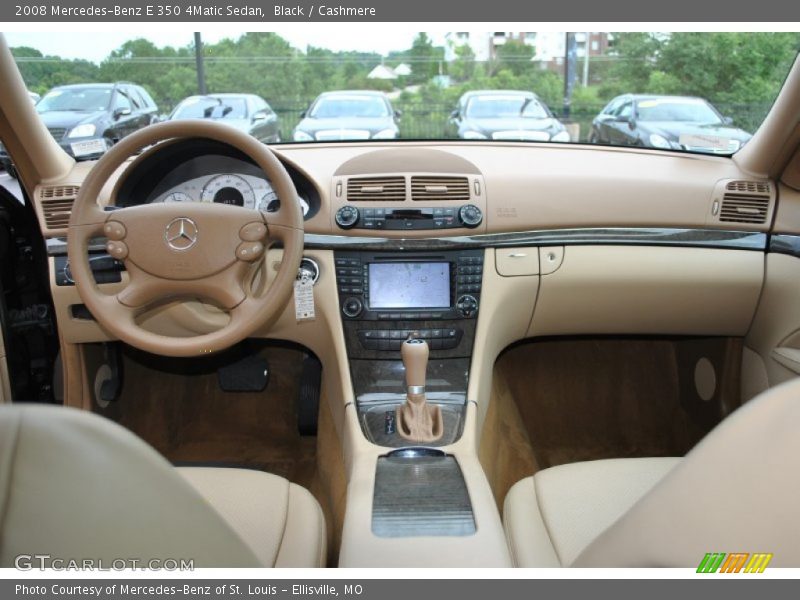 Black / Cashmere 2008 Mercedes-Benz E 350 4Matic Sedan