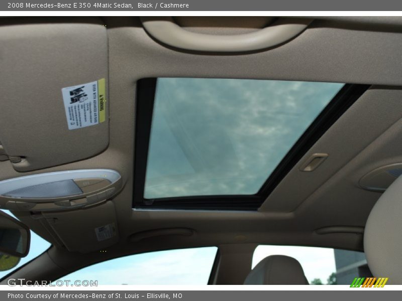 Black / Cashmere 2008 Mercedes-Benz E 350 4Matic Sedan