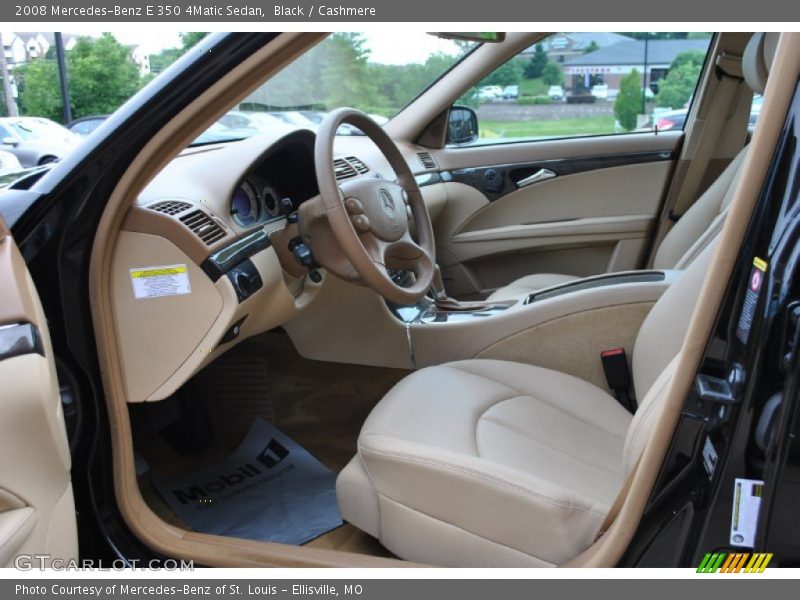Black / Cashmere 2008 Mercedes-Benz E 350 4Matic Sedan
