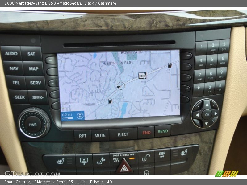 Black / Cashmere 2008 Mercedes-Benz E 350 4Matic Sedan