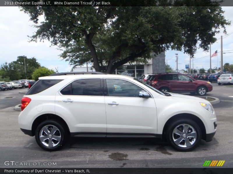 White Diamond Tricoat / Jet Black 2013 Chevrolet Equinox LT