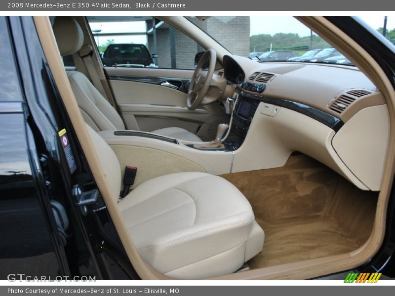 Black / Cashmere 2008 Mercedes-Benz E 350 4Matic Sedan