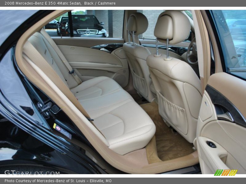 Black / Cashmere 2008 Mercedes-Benz E 350 4Matic Sedan