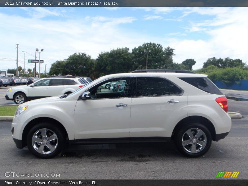 White Diamond Tricoat / Jet Black 2013 Chevrolet Equinox LT