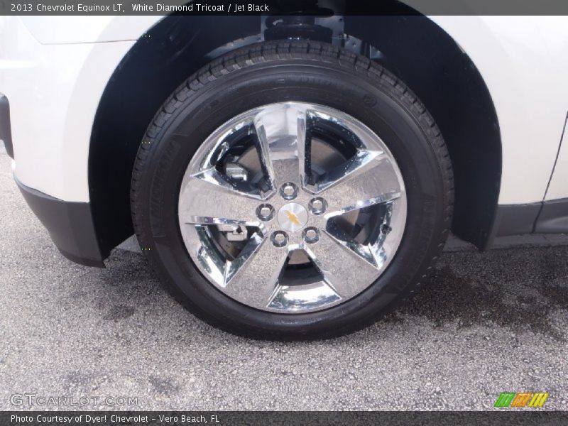 White Diamond Tricoat / Jet Black 2013 Chevrolet Equinox LT