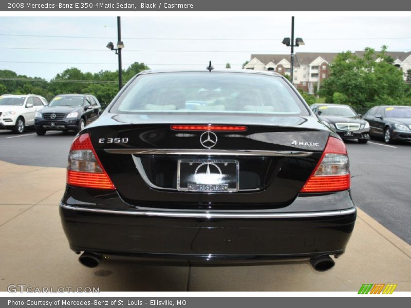 Black / Cashmere 2008 Mercedes-Benz E 350 4Matic Sedan