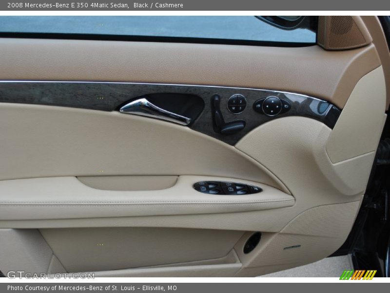 Black / Cashmere 2008 Mercedes-Benz E 350 4Matic Sedan