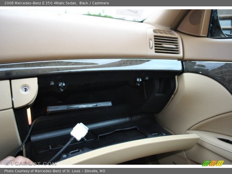 Black / Cashmere 2008 Mercedes-Benz E 350 4Matic Sedan