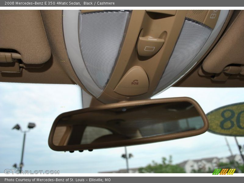 Black / Cashmere 2008 Mercedes-Benz E 350 4Matic Sedan