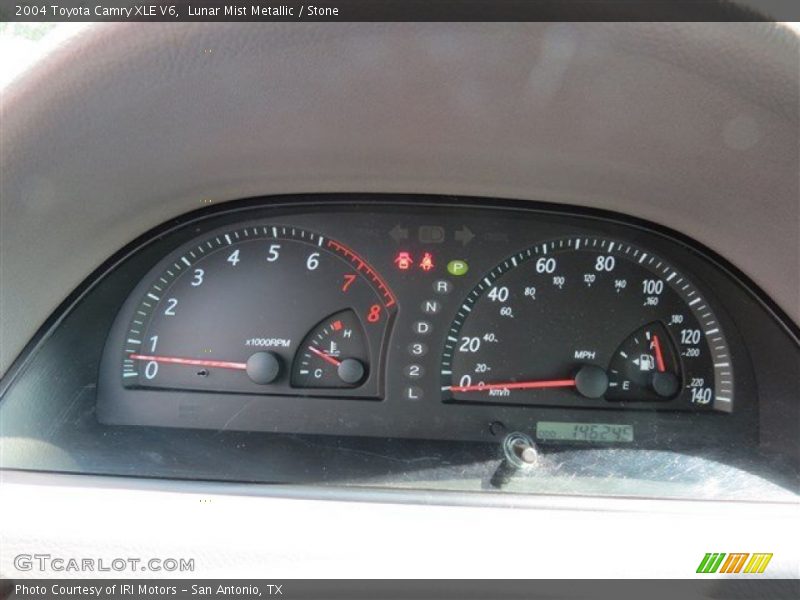 Lunar Mist Metallic / Stone 2004 Toyota Camry XLE V6