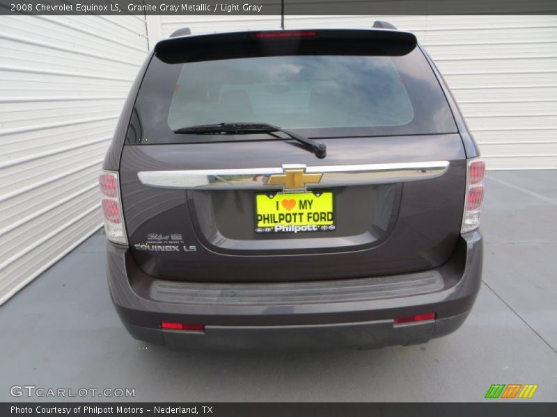 Granite Gray Metallic / Light Gray 2008 Chevrolet Equinox LS