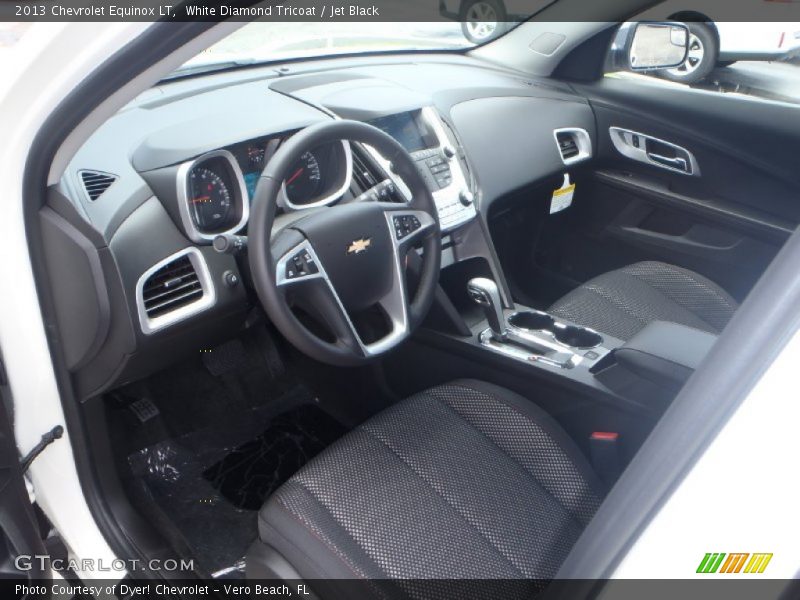 White Diamond Tricoat / Jet Black 2013 Chevrolet Equinox LT