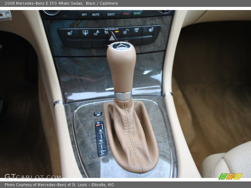 Black / Cashmere 2008 Mercedes-Benz E 350 4Matic Sedan