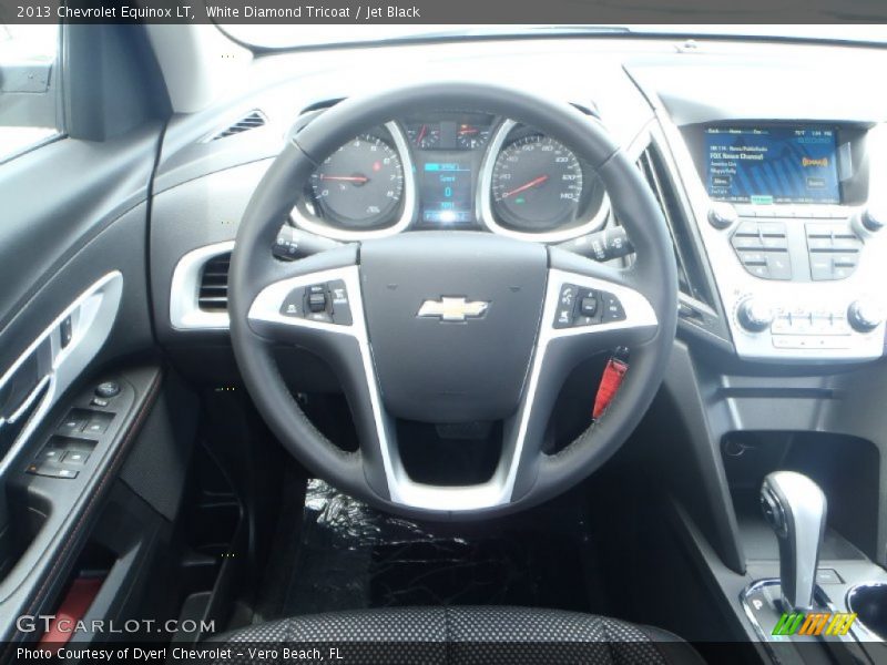White Diamond Tricoat / Jet Black 2013 Chevrolet Equinox LT