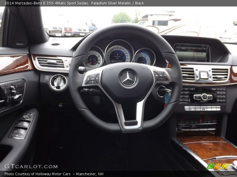 Paladium Silver Metallic / Black 2014 Mercedes-Benz E 350 4Matic Sport Sedan