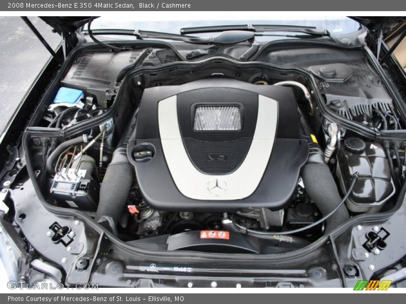 Black / Cashmere 2008 Mercedes-Benz E 350 4Matic Sedan