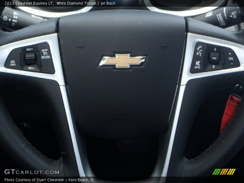 White Diamond Tricoat / Jet Black 2013 Chevrolet Equinox LT