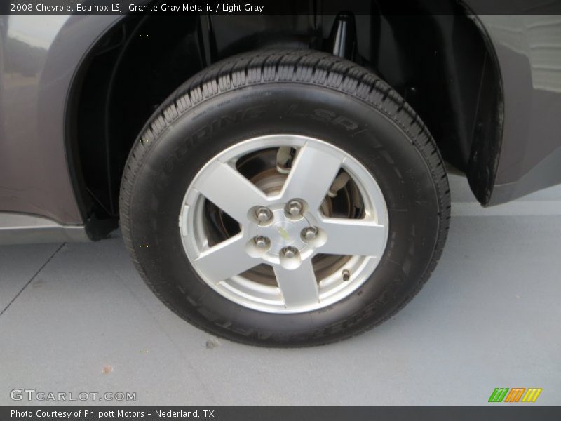 Granite Gray Metallic / Light Gray 2008 Chevrolet Equinox LS
