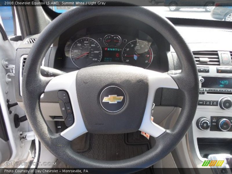 Summit White / Light Gray 2008 Chevrolet Equinox LS AWD