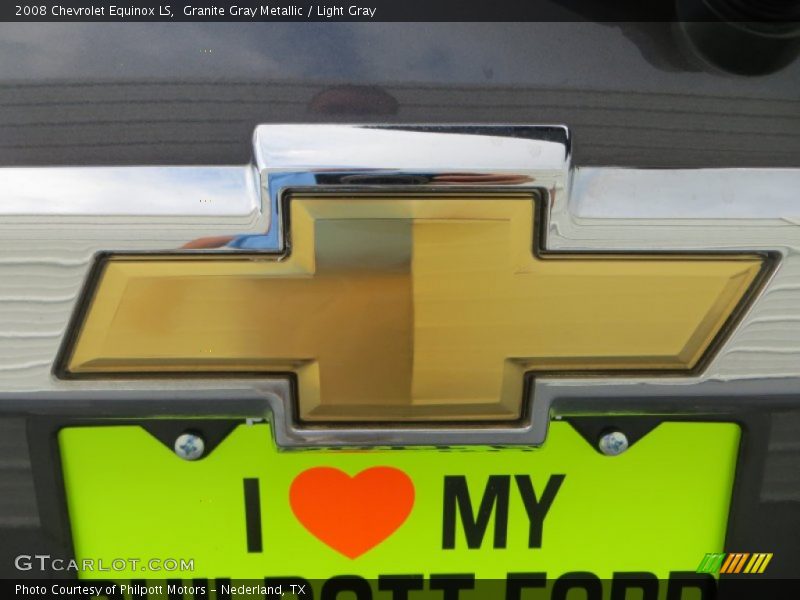 Granite Gray Metallic / Light Gray 2008 Chevrolet Equinox LS