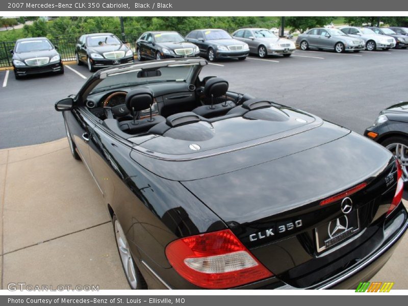 Black / Black 2007 Mercedes-Benz CLK 350 Cabriolet