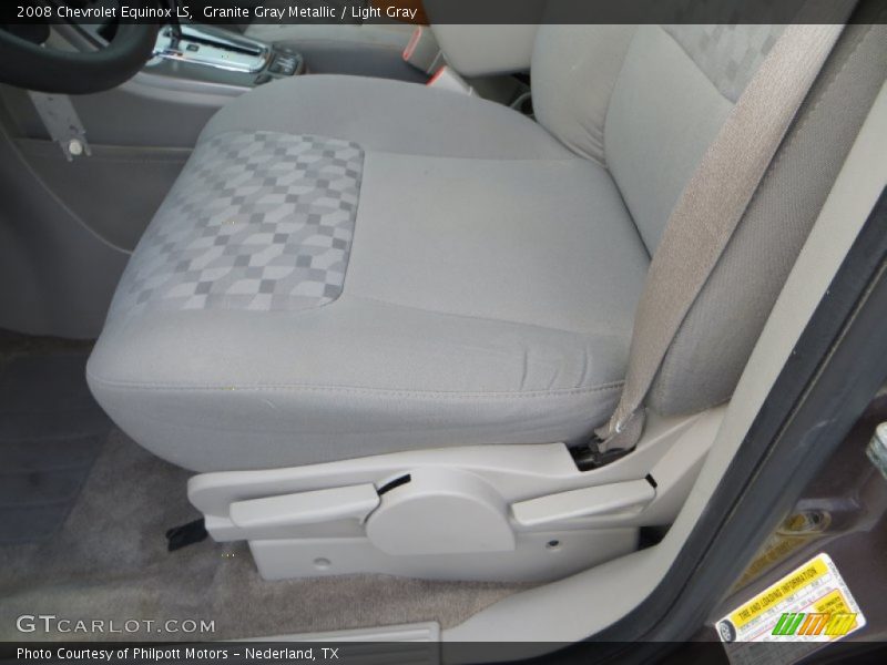 Granite Gray Metallic / Light Gray 2008 Chevrolet Equinox LS