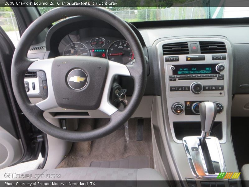 Granite Gray Metallic / Light Gray 2008 Chevrolet Equinox LS