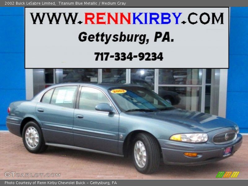 Titanium Blue Metallic / Medium Gray 2002 Buick LeSabre Limited