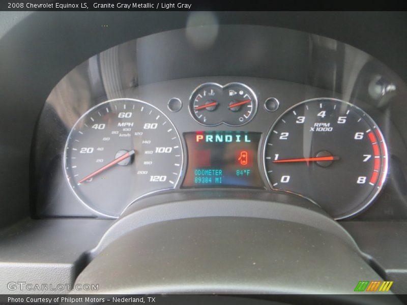 Granite Gray Metallic / Light Gray 2008 Chevrolet Equinox LS