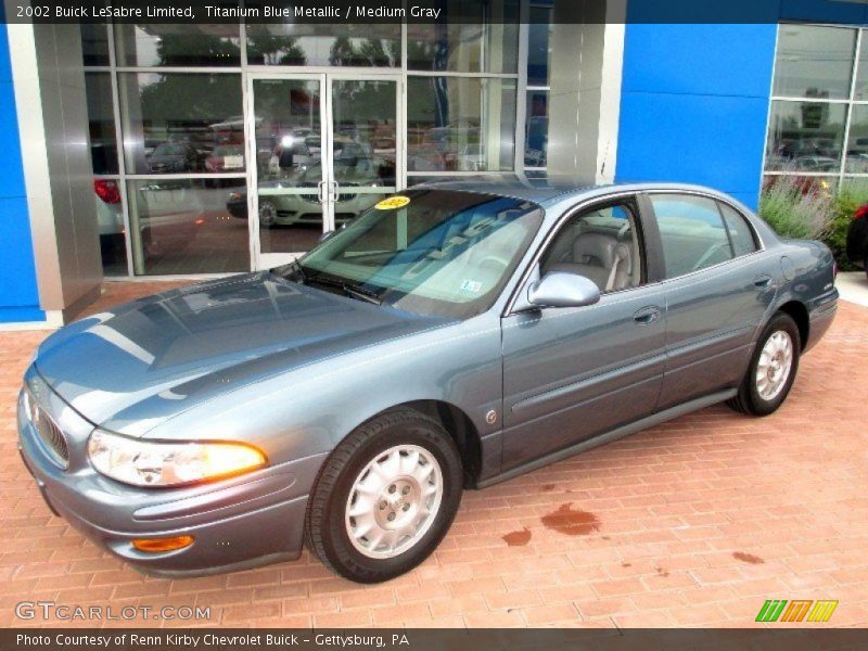 Titanium Blue Metallic / Medium Gray 2002 Buick LeSabre Limited