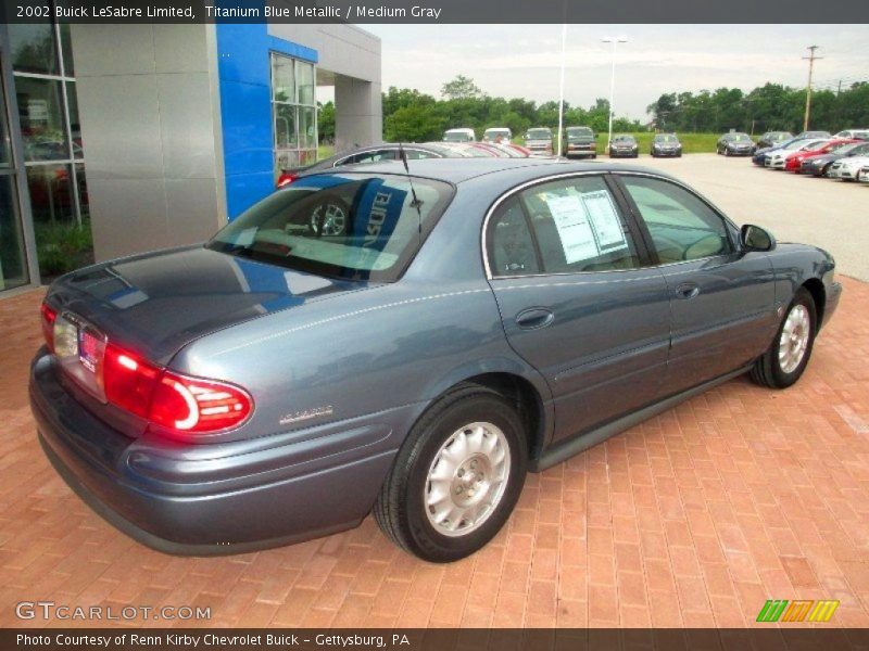 Titanium Blue Metallic / Medium Gray 2002 Buick LeSabre Limited