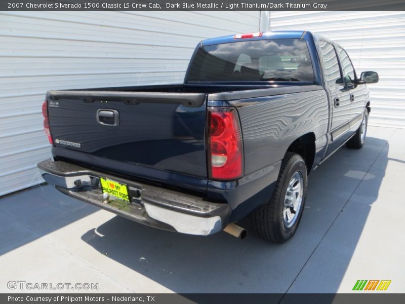 Dark Blue Metallic / Light Titanium/Dark Titanium Gray 2007 Chevrolet Silverado 1500 Classic LS Crew Cab