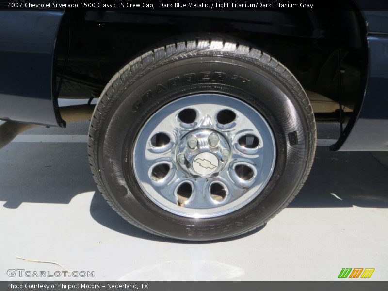 Dark Blue Metallic / Light Titanium/Dark Titanium Gray 2007 Chevrolet Silverado 1500 Classic LS Crew Cab