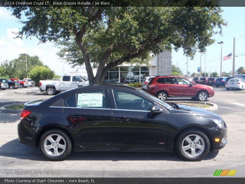 Black Granite Metallic / Jet Black 2014 Chevrolet Cruze LT
