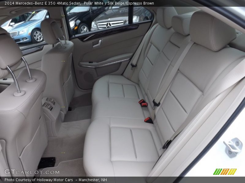 Polar White / Silk Beige/Espresso Brown 2014 Mercedes-Benz E 350 4Matic Sedan