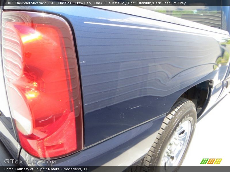 Dark Blue Metallic / Light Titanium/Dark Titanium Gray 2007 Chevrolet Silverado 1500 Classic LS Crew Cab