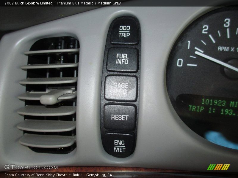 Titanium Blue Metallic / Medium Gray 2002 Buick LeSabre Limited