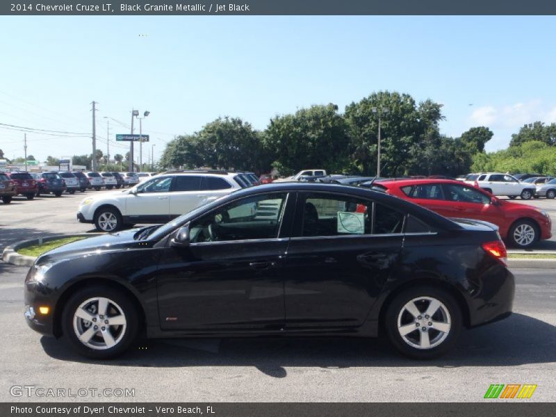Black Granite Metallic / Jet Black 2014 Chevrolet Cruze LT