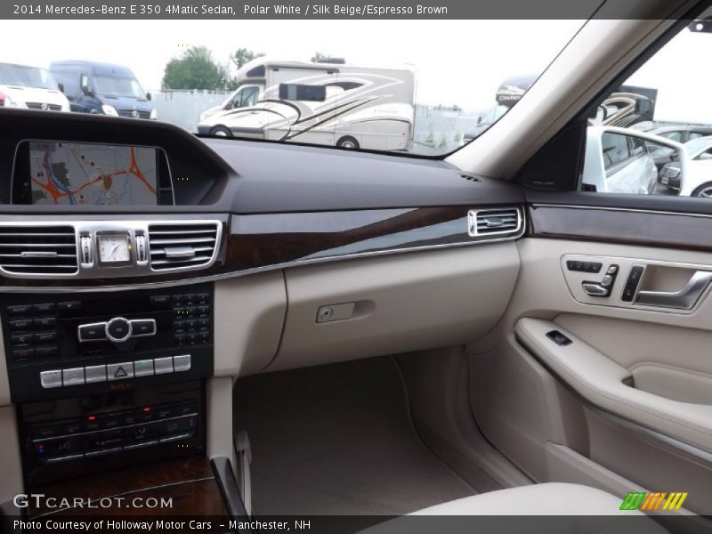 Polar White / Silk Beige/Espresso Brown 2014 Mercedes-Benz E 350 4Matic Sedan