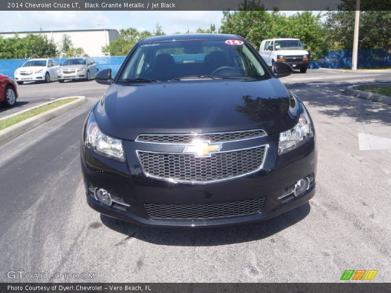 Black Granite Metallic / Jet Black 2014 Chevrolet Cruze LT