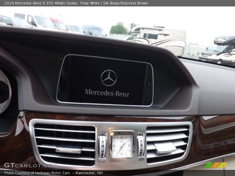 Polar White / Silk Beige/Espresso Brown 2014 Mercedes-Benz E 350 4Matic Sedan