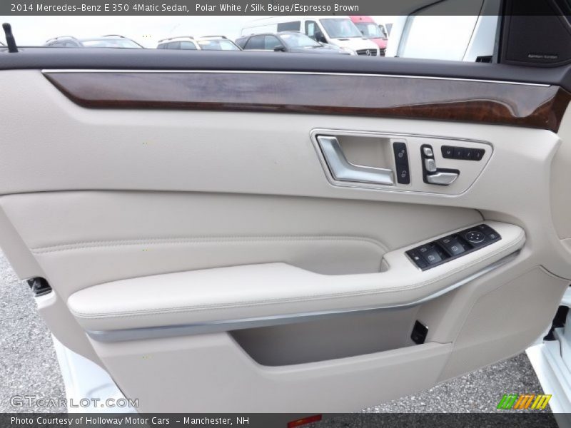 Polar White / Silk Beige/Espresso Brown 2014 Mercedes-Benz E 350 4Matic Sedan