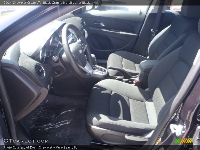 Black Granite Metallic / Jet Black 2014 Chevrolet Cruze LT